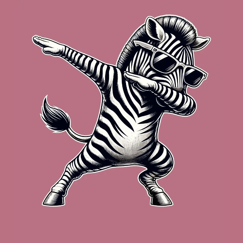 Cool Zebra Dabbing Dance Move Zebra