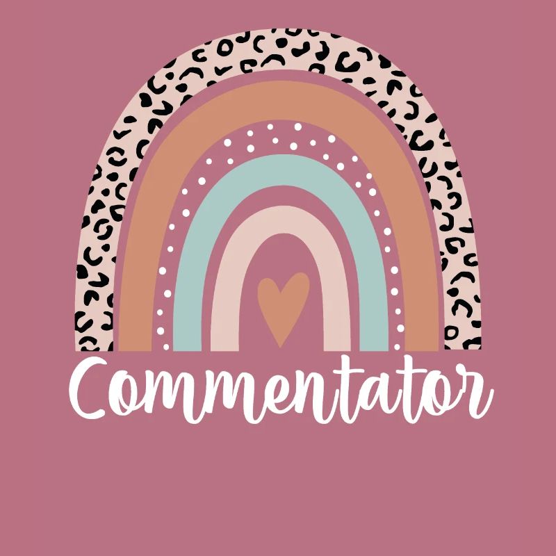 Commentator Rainbow Leopard Funny Commentator