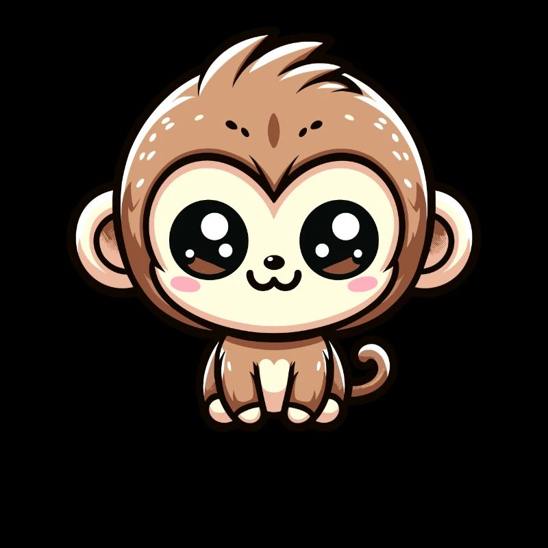 Kawaii Monkey Bébé Singe