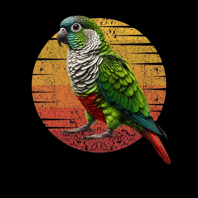 Conure à joues vertes Drôle de conure Perroquet