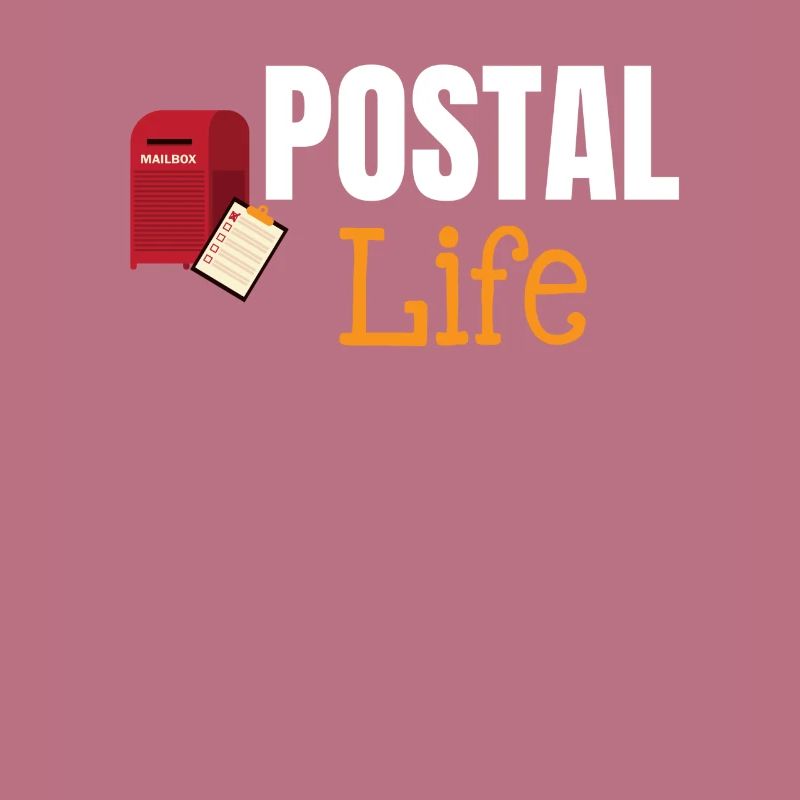 Postleben Lustiger Arbeiter Postbote Postbote
