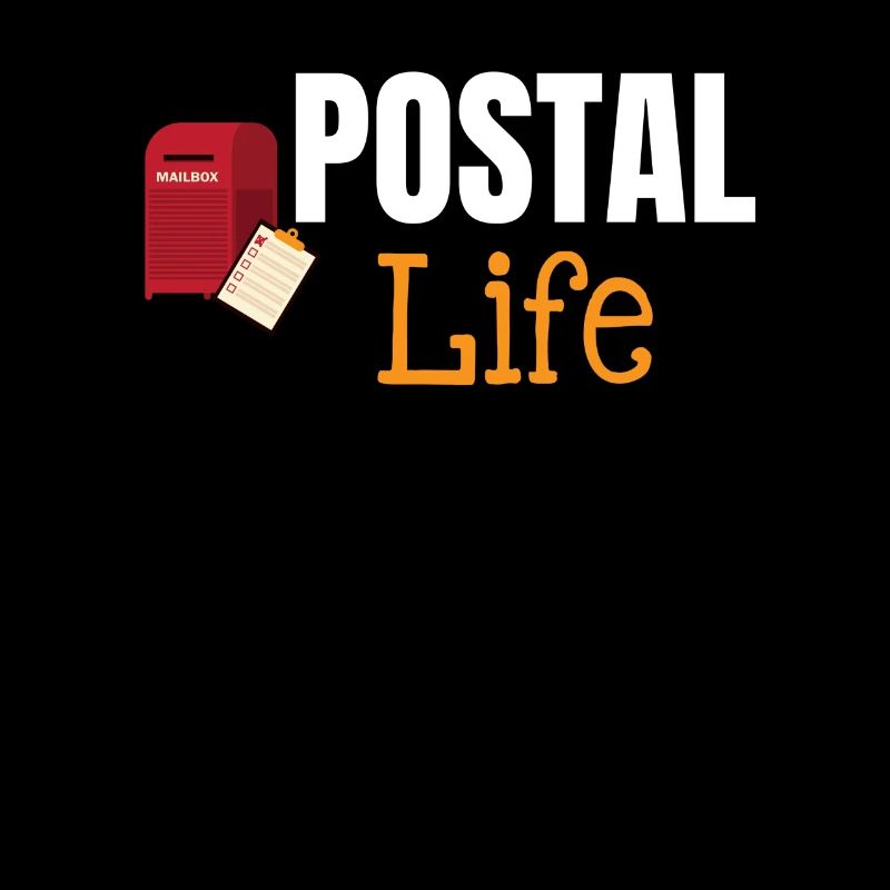 Postleben Lustiger Arbeiter Postbote Postbote