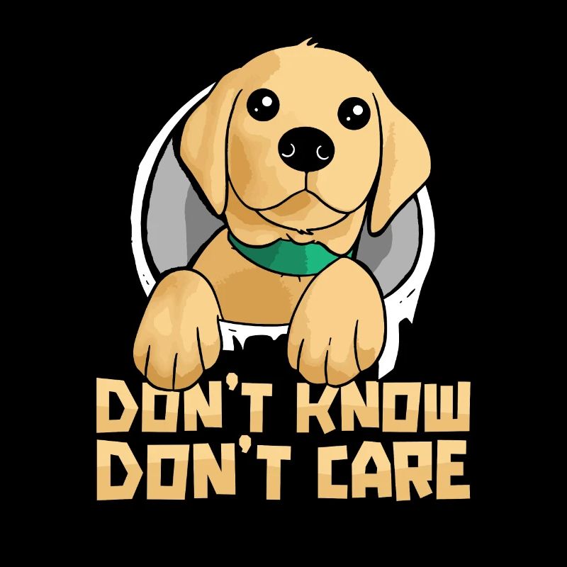 Labrador Witzig Dont Know Dont Care