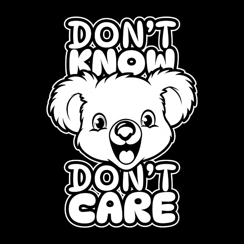 Koalabär Lustig Dont Know Dont Care