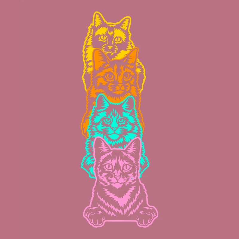 Cat Cute Kitty Stack Cats Anime Kawaii