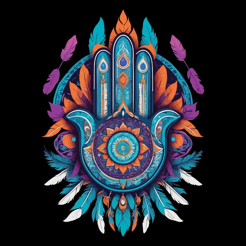 Hamsa Main Mandala Bohème Chic
