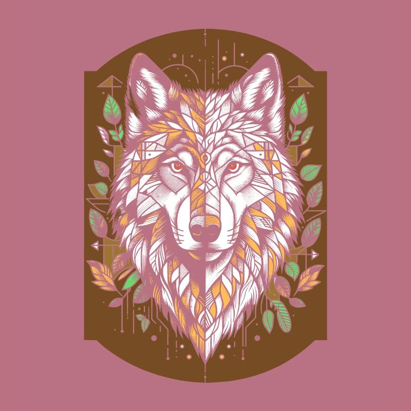 Wolf Geometrisch Polygon Wolf