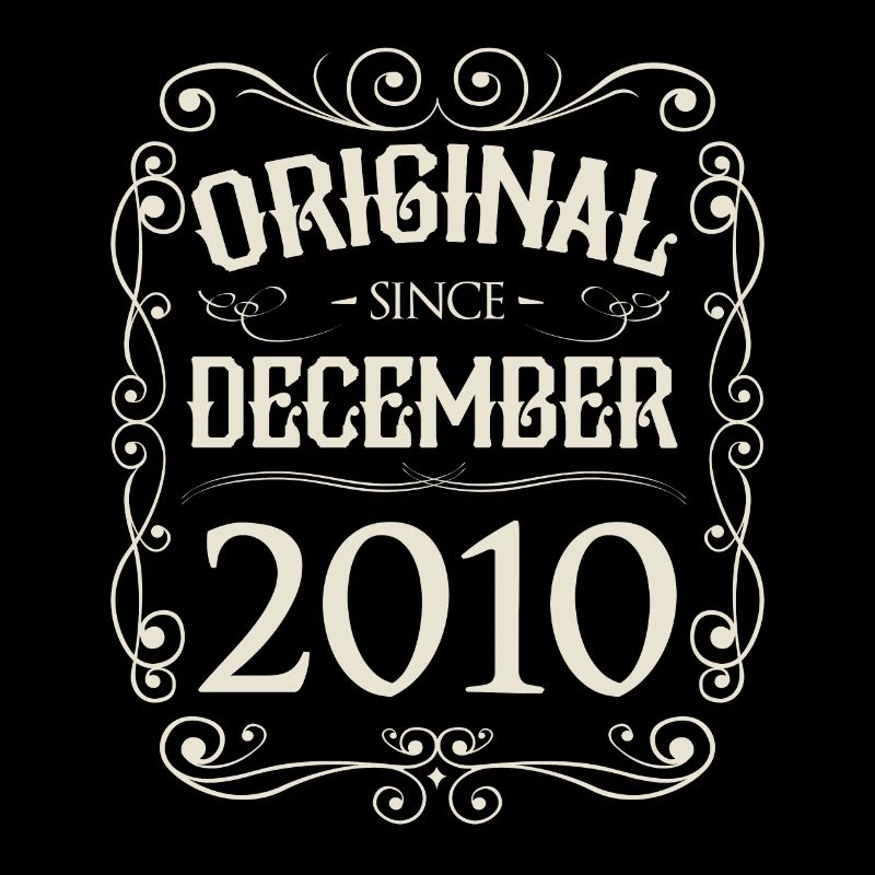 Vintage - Original since Dezember 2010 Geburtstag