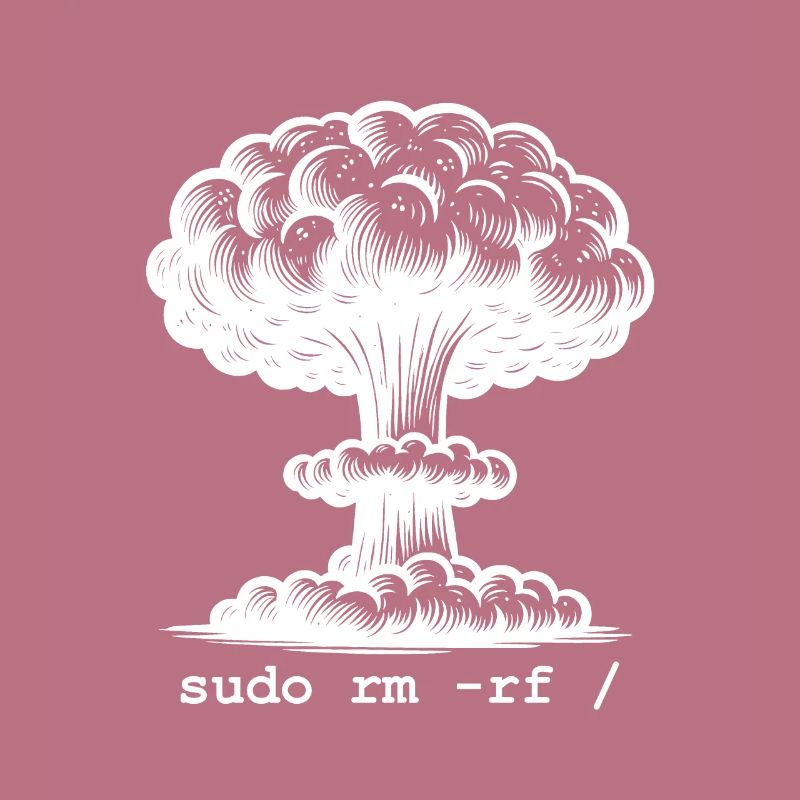 Linux Funny Linux Command Sudo RM RF für Männer