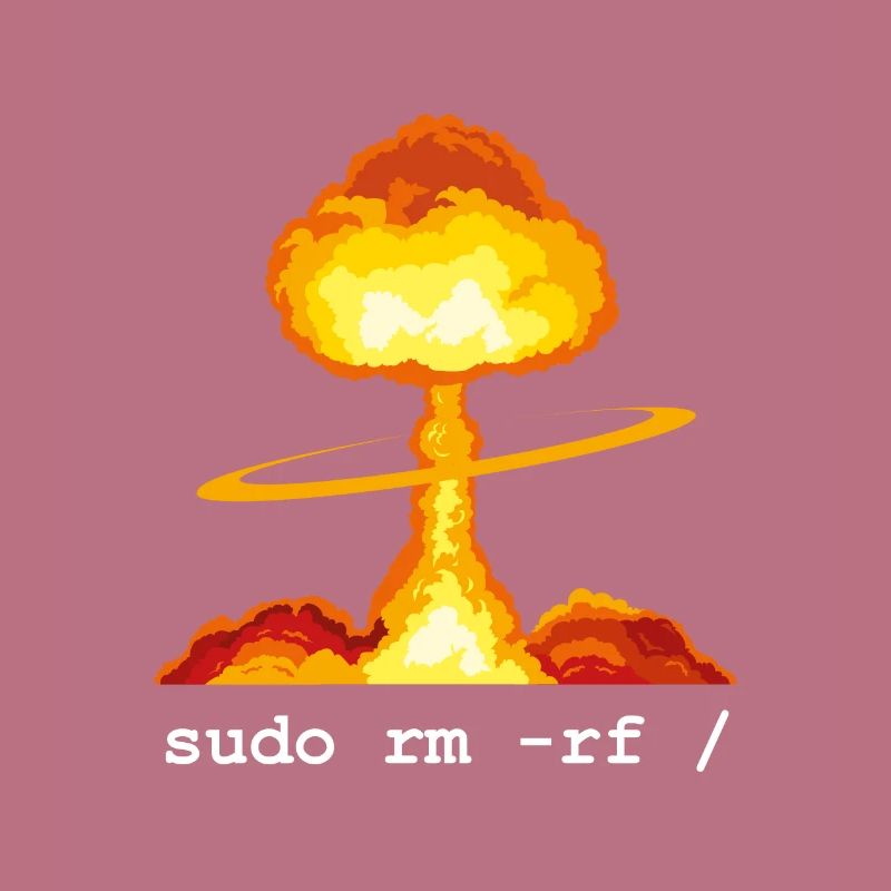 Linux Funny Linux Command Sudo RM RF für Männer