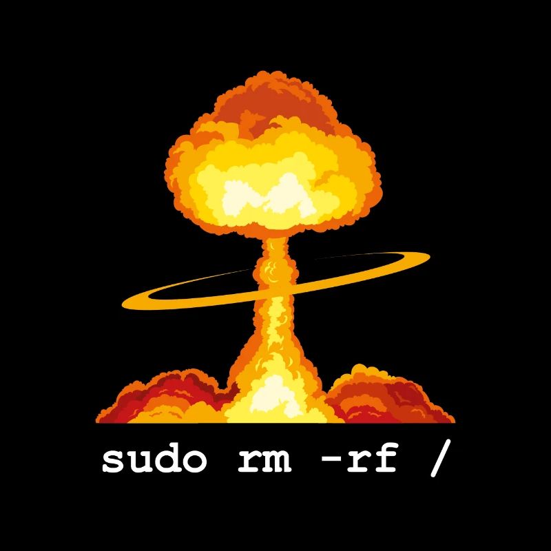 Linux Funny Linux Command Sudo RM RF for Men