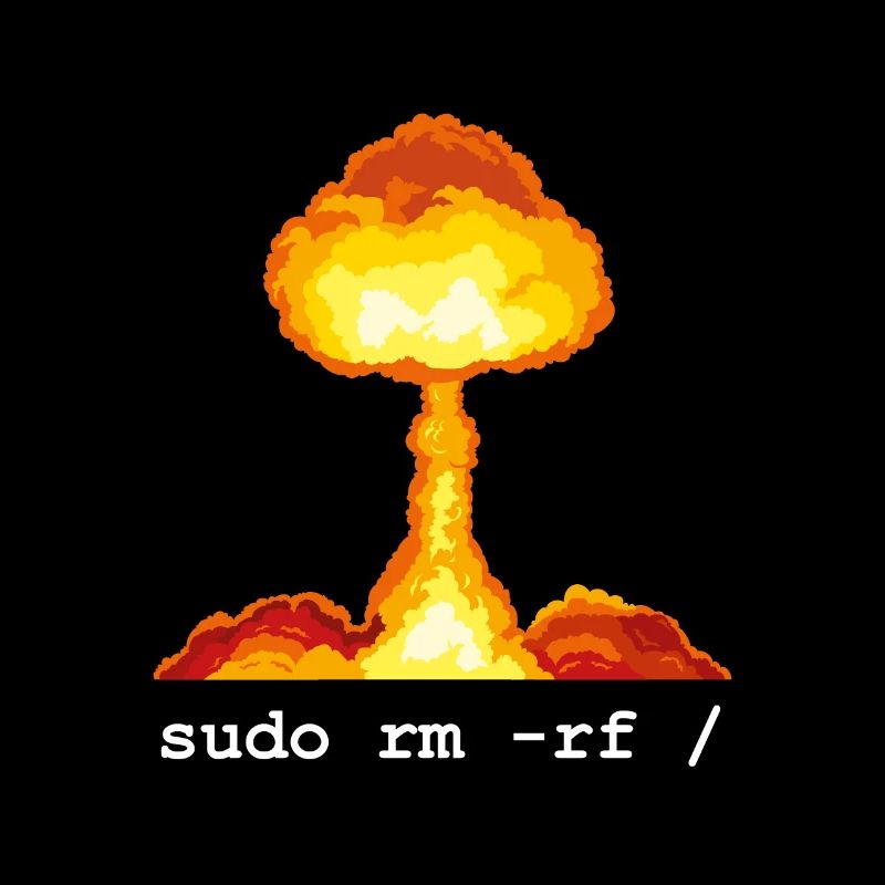 Linux Funny Linux Command Sudo RM RF for Men