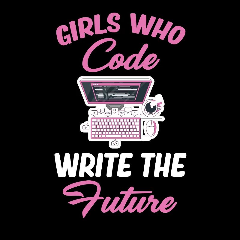 Fille regardant le programmeur du futur