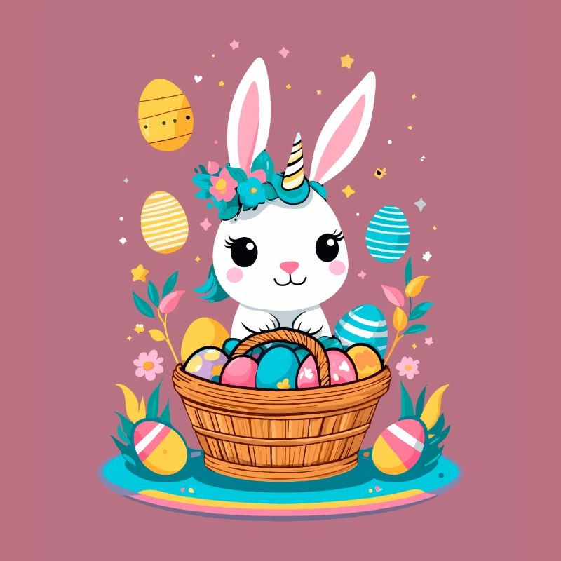 Funny Unicorn Easter Bunny Cute Easter Unicorn