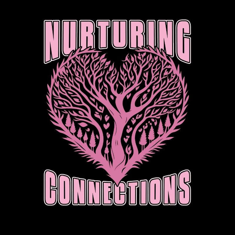 Mama Mutter Baum Natur Herz