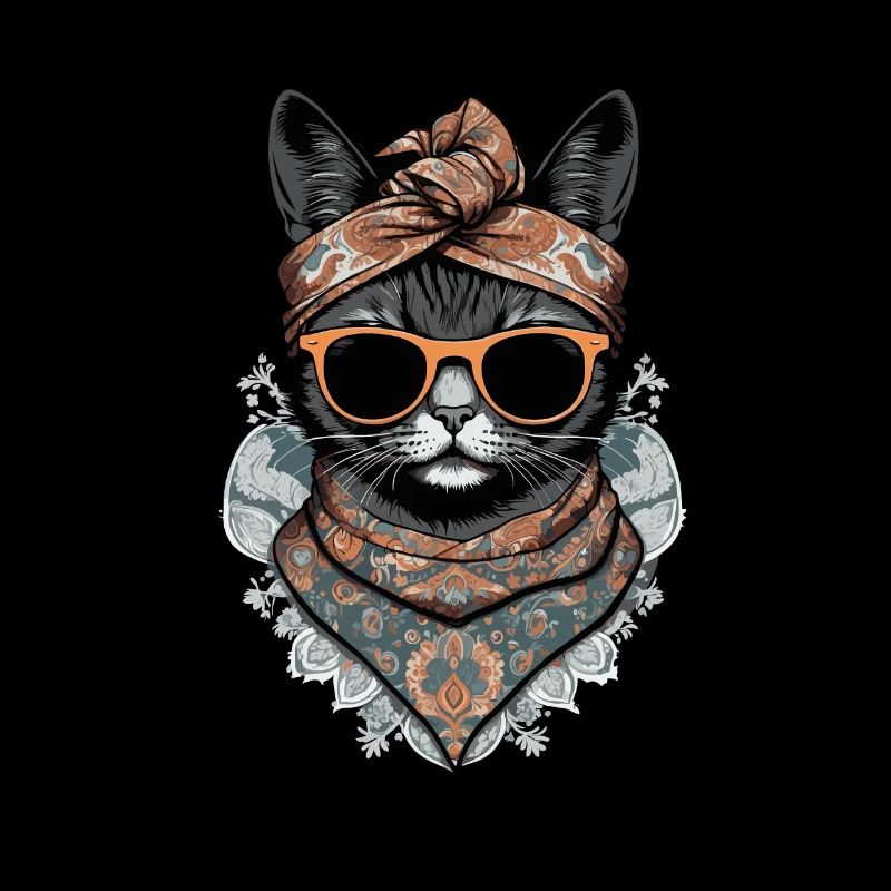 Mignonne maman chat chat maman avec style