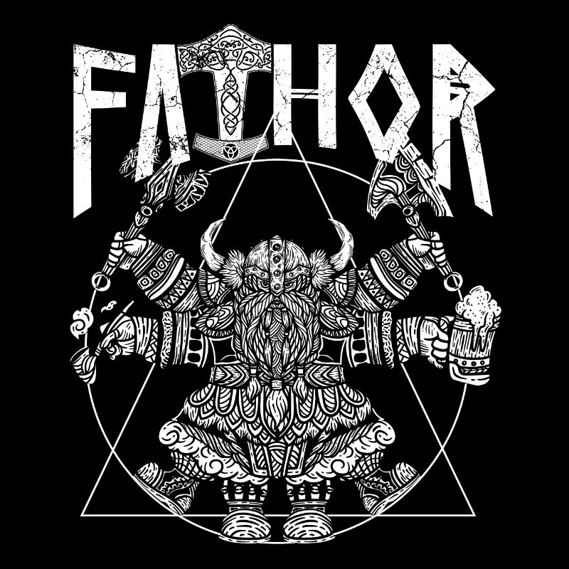 Wikinger Papa Vathor Lustiges Wikinger Design