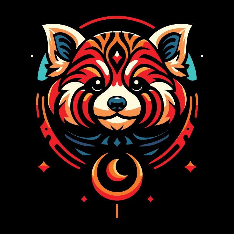 Phases de lune du panda roux