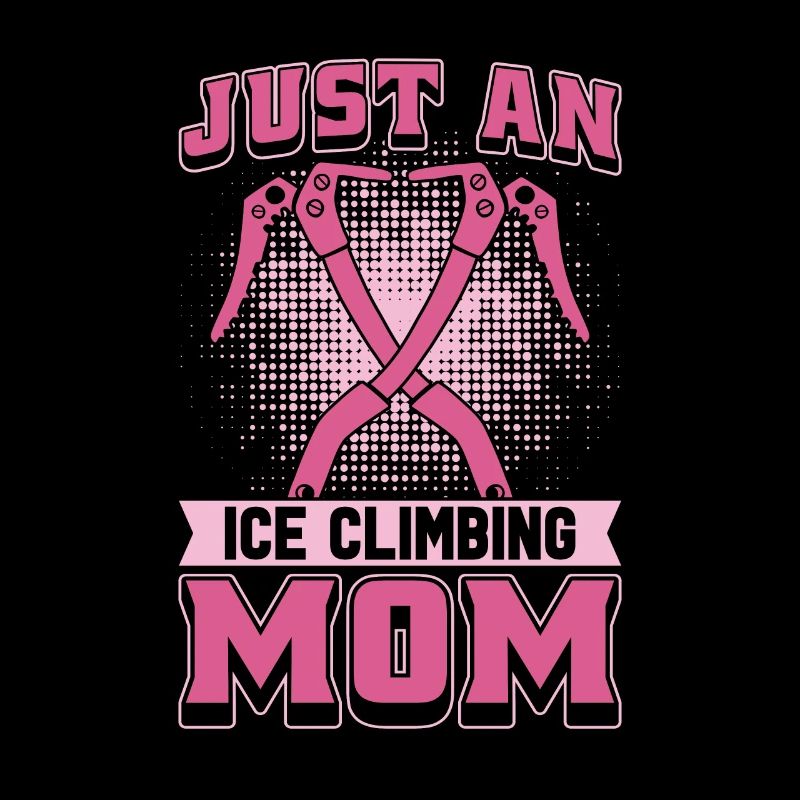 Eisklettern Mutter juste une maman grimpeuse sur glace