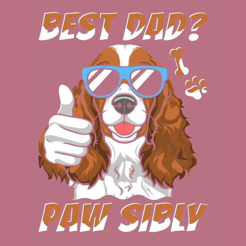 Cocker Spaniel Vater Best Dad Pawsibly