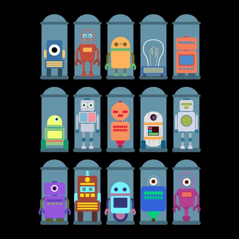 Types de robots Technologie robotique mignonne