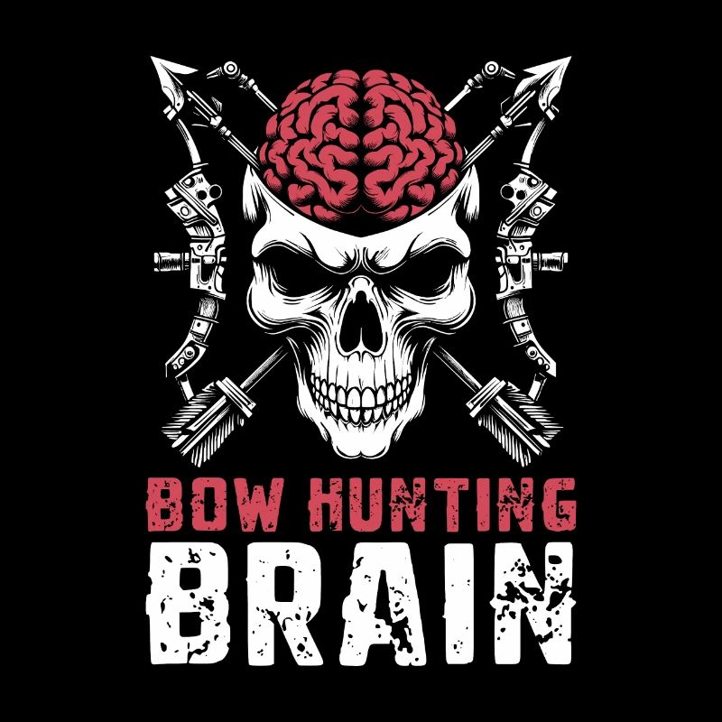 Arc de chasse Arc Hunter Crâne Arc Chasse Cerveau