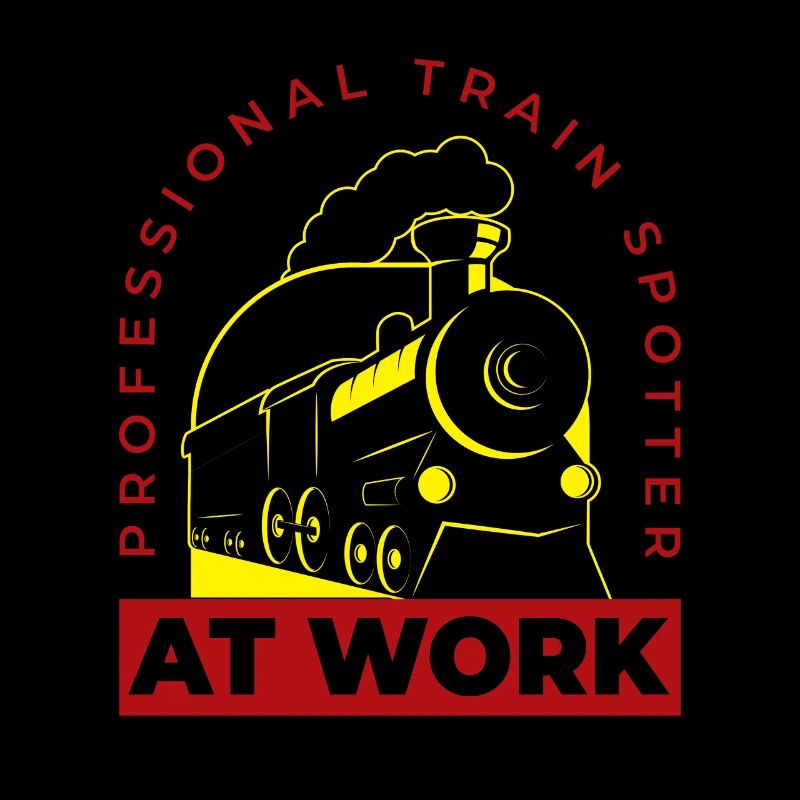 Trainspotter At Work Train Observation
