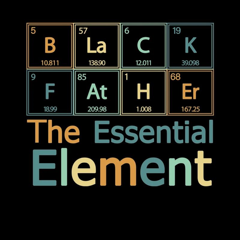 Black Father Essential Element Periodic Table