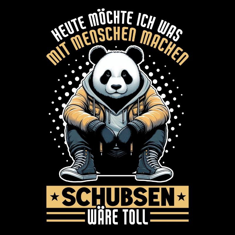 Heute möchte ich was mit Menschen machen Schubsen
