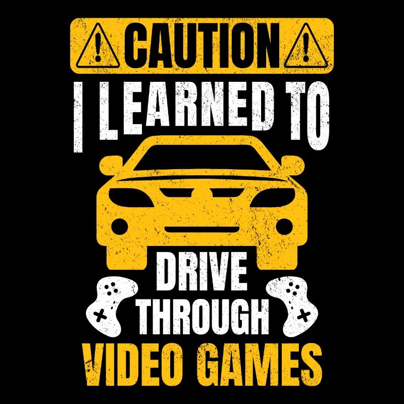 Funny Video Game Driver License Permit Driving