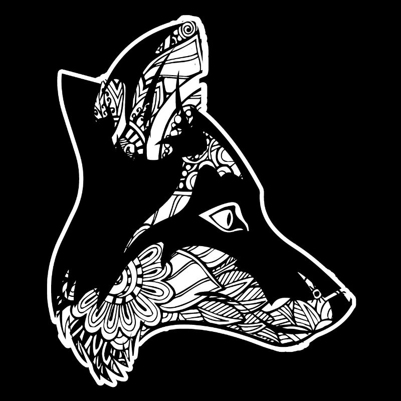 Fox Fox Floral Pattern