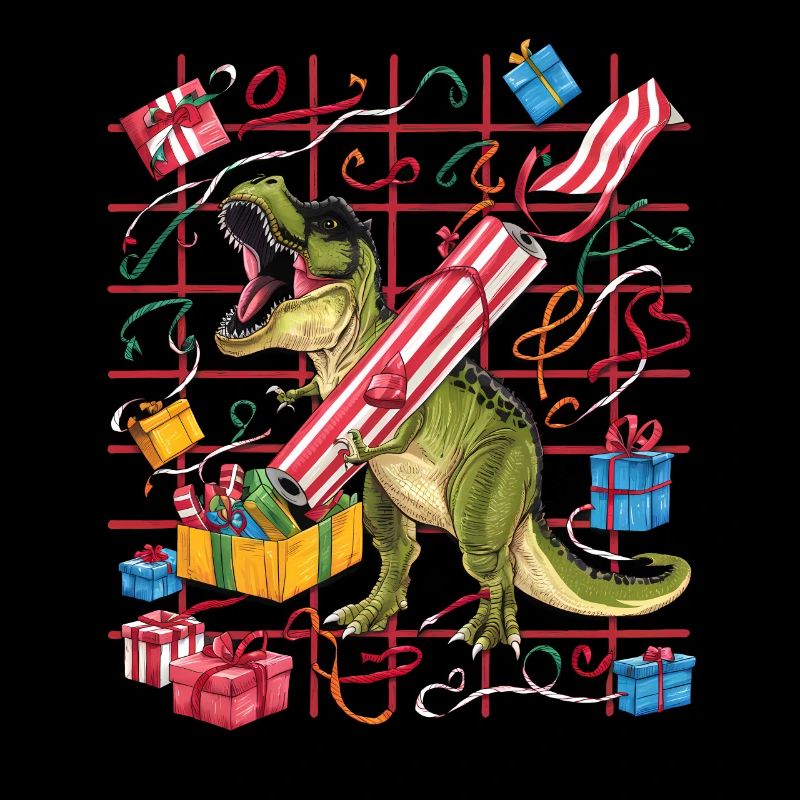 Dinosaure Trex T-Rex Noël Noël