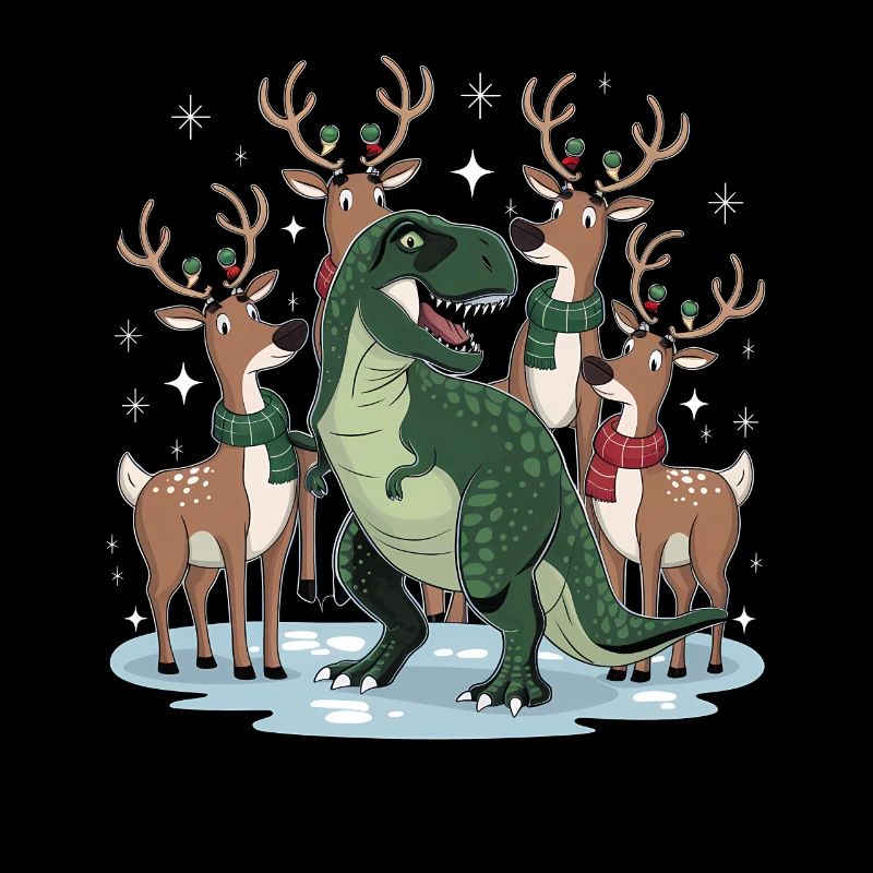 Dinosaure Trex T-Rex Noël Noël