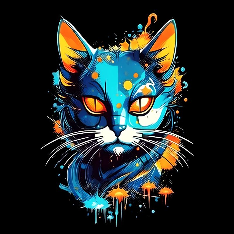 Bunte kosmische Katze