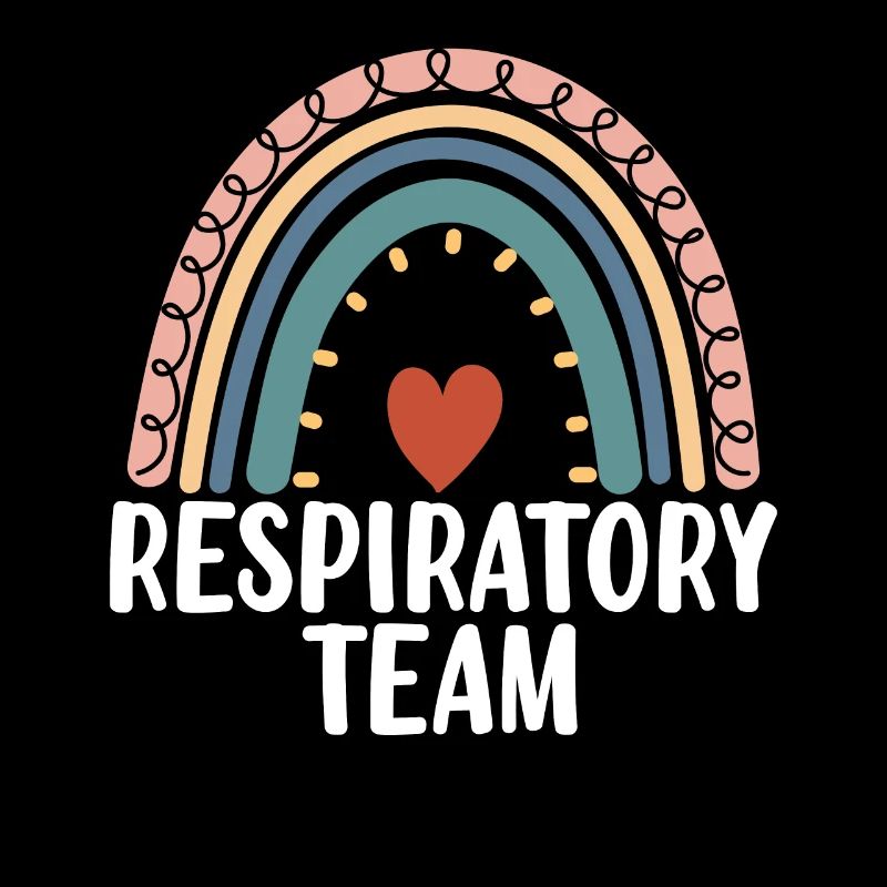 Respiratory Team Boho Rainbow Lungenlunge