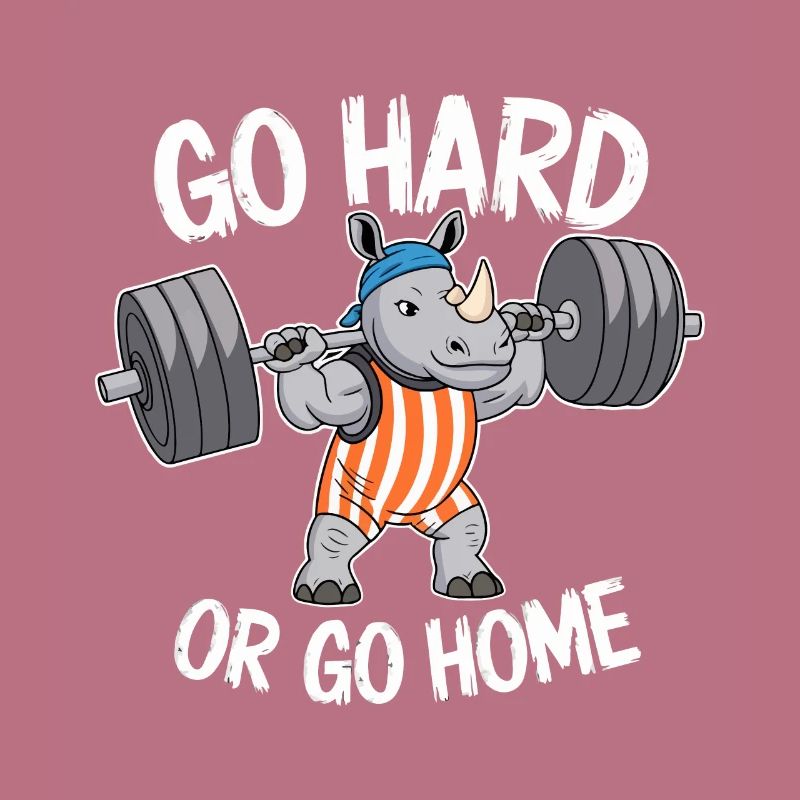 FITNESSSTUDIO, HART ARBEITEN ODER NACH HAUSE GEHEN
