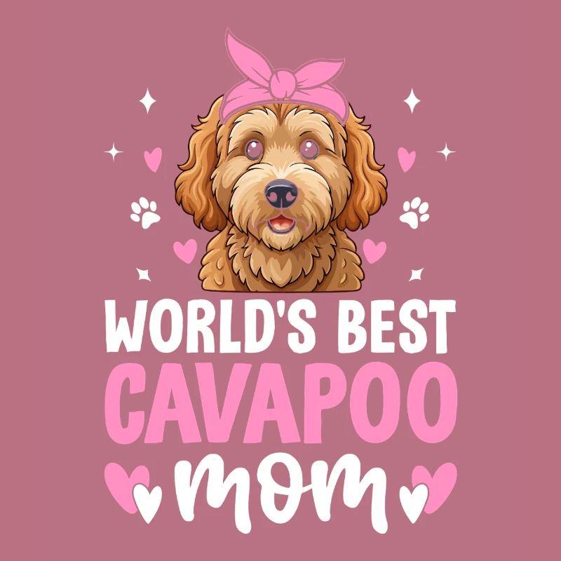Cavapoo Maman Appréciation Cavadoodle Drôle Chien de compagnie