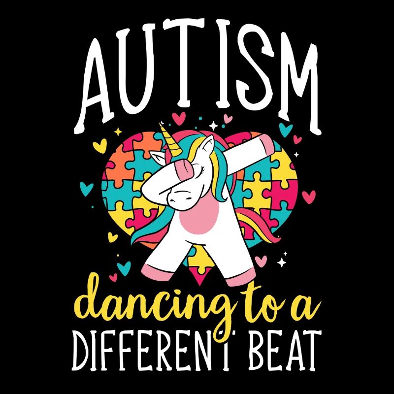 Autism Puzzle Unicorn Dancing Difference Music