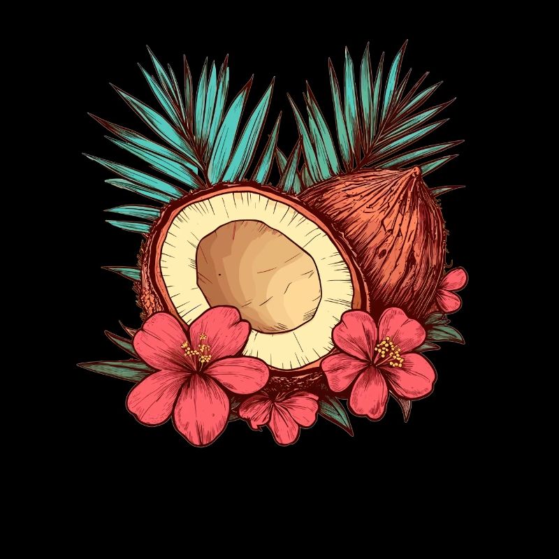 Fleur de cocotier tropicale