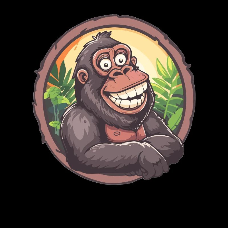Lachender Gorilla Dschungel