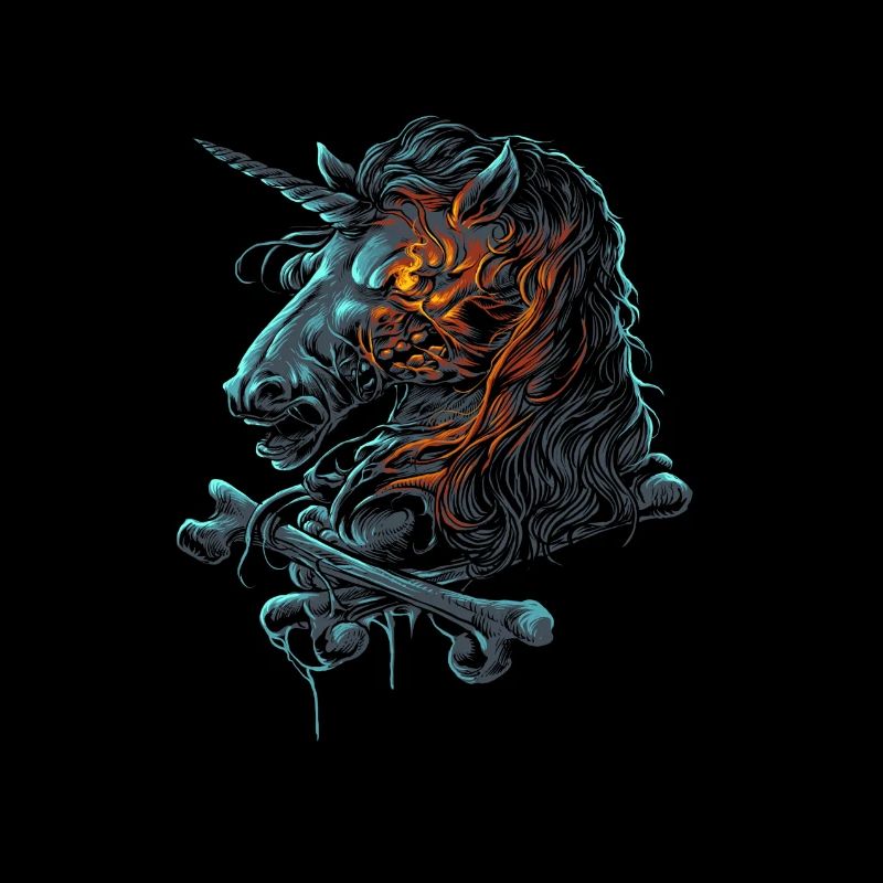 Totes Einhorn Pferd Dead Unicorn Premium Geschenk