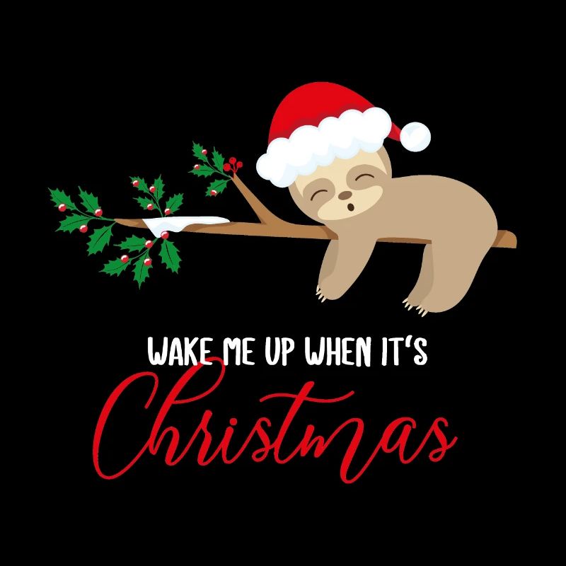 Christmas sloth sleeping gift funny fan
