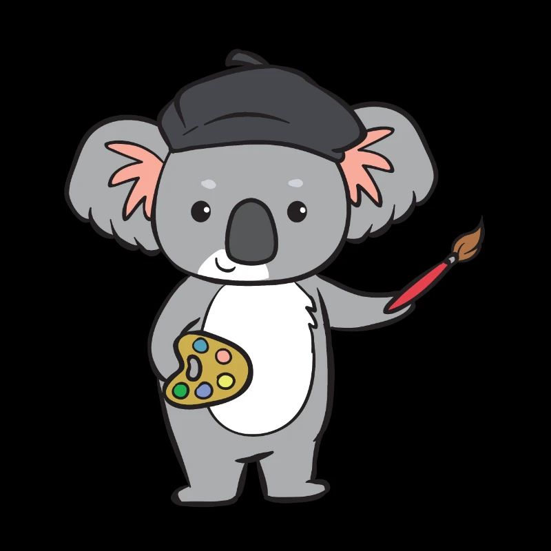 Koala - mit Pinsel und Farbe