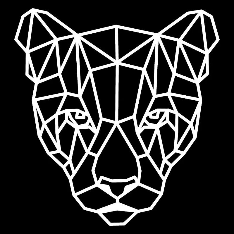 Kopf Geometrisch Jaguar
