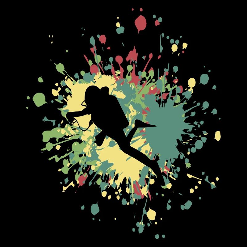 Diver Color Splash