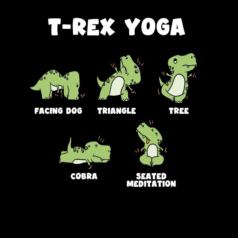 T rex Yoga geschenk