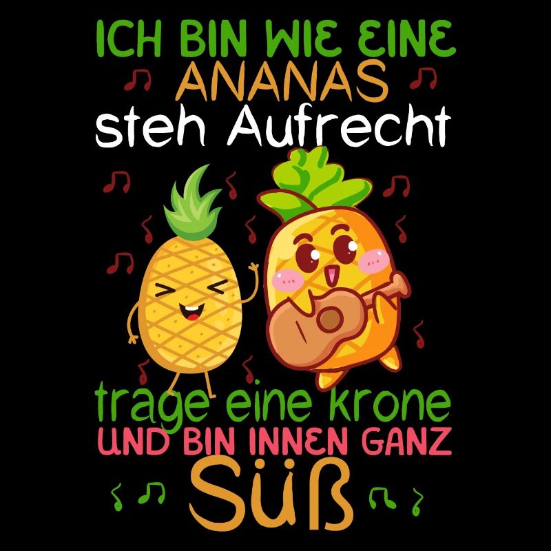 Ananas Spruch Prinzessin Mädchen Geschenk
