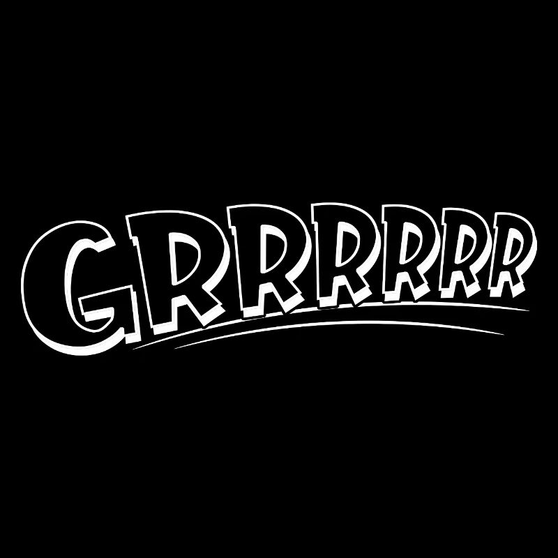 GRRRR Comic Growl Typo