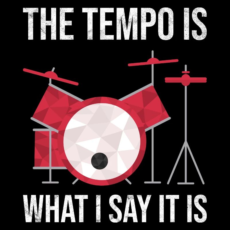 Drum set drums tempo rhythm humor gift