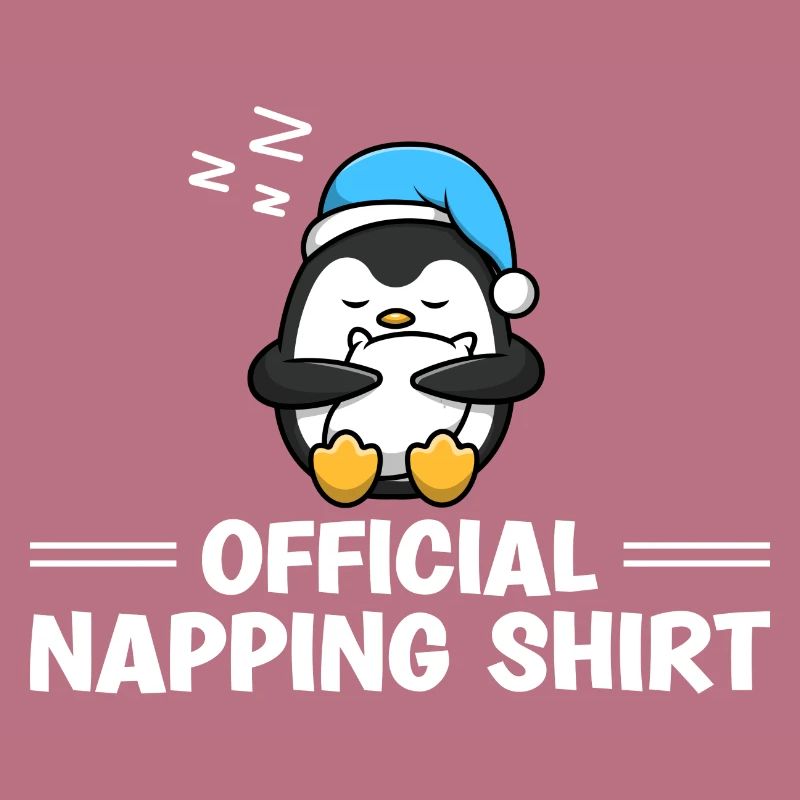 Sleeping Penguin Lover Cute Penguin Napping